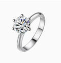 Classic 6-Prong Round Cut Moissanite Engagement Ring