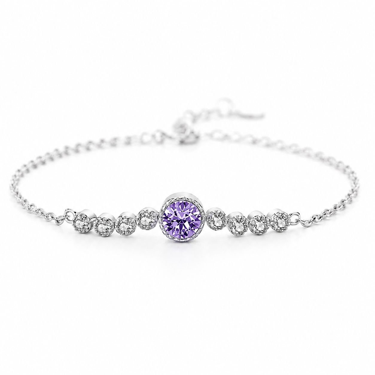 Ocean Heart Sterling Silver Bracelet