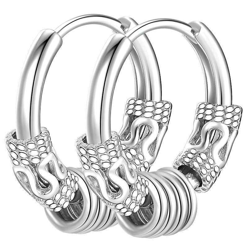 Men’s Hip Hop Earrings – Trendy Minimalist Cool Design in European & American Style