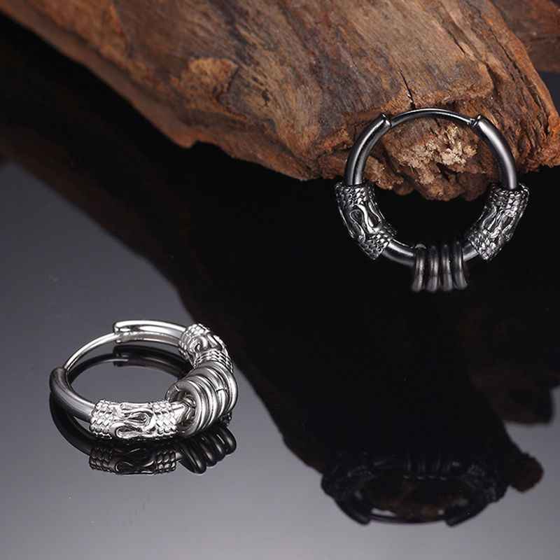 Men’s Hip Hop Earrings – Trendy Minimalist Cool Design in European & American Style