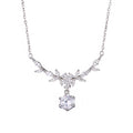 Sterling Silver Cherry Blossom Necklace